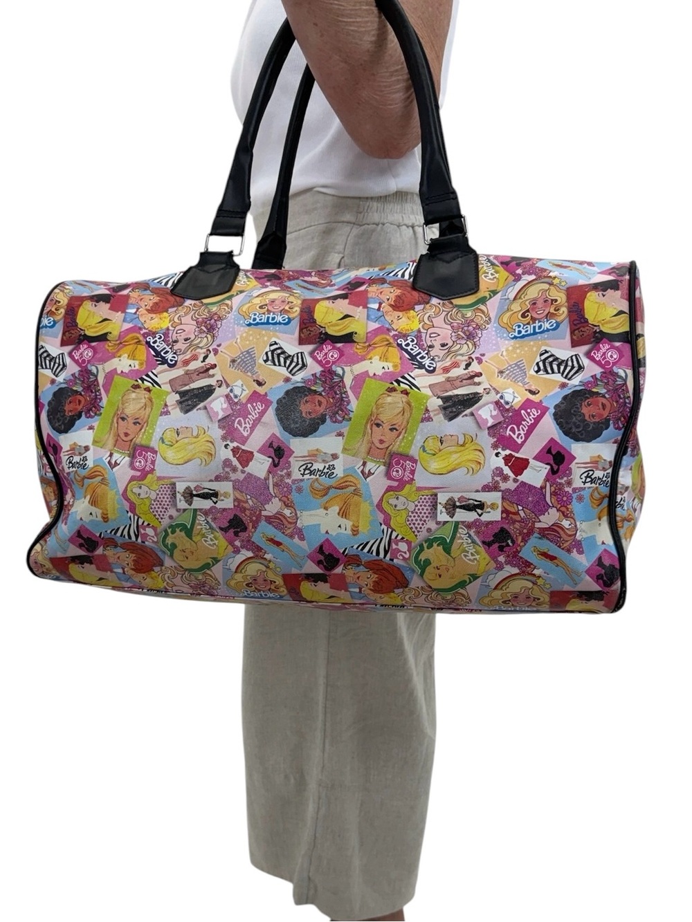 Rare Barbie 50th Anniversary “Generations of Dreams” Travel Duffle Bag Large